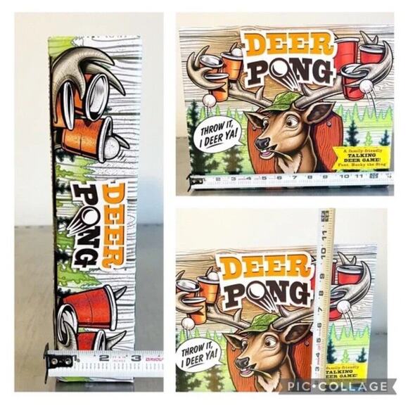 Deer Pong Game, Talking‎ Deer Head Music GAME NIGHT PARTY DRINKING GAMES COLLEGE - Picture 12 of 15